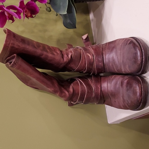 Freebird drove brown distressed boots size 7 - Picture 9 of 16